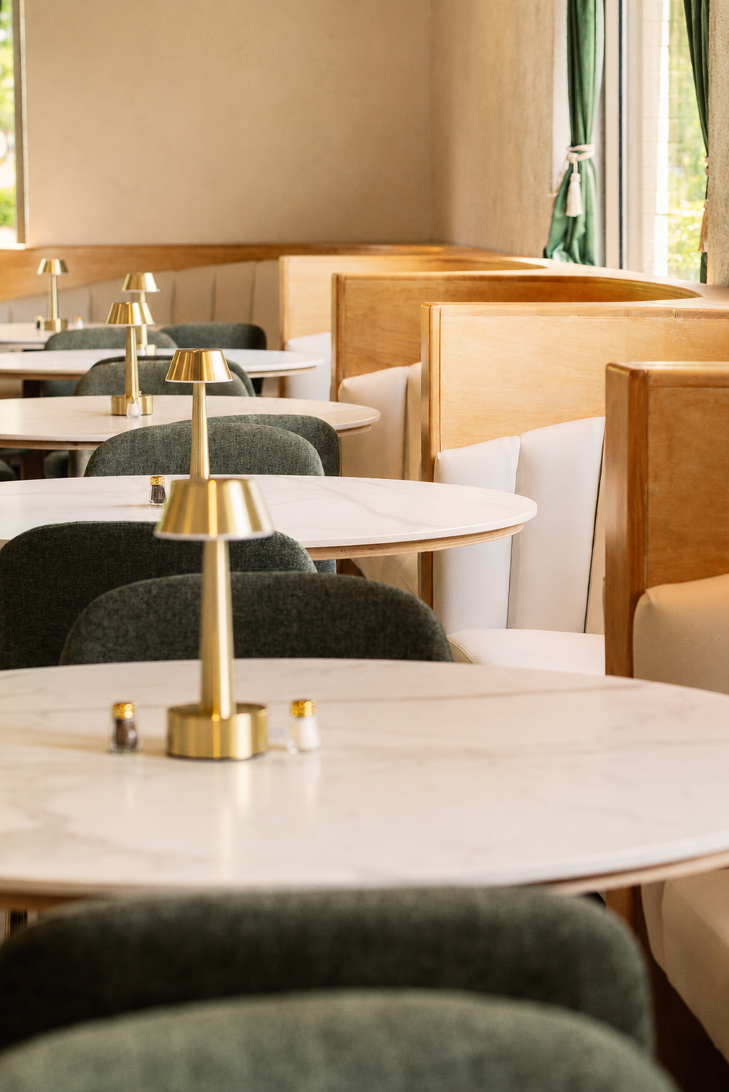 Restaurant tables at Cabo during the daytime